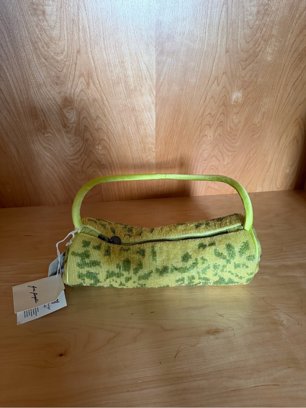 Free People beaded Barrel Handle Bag